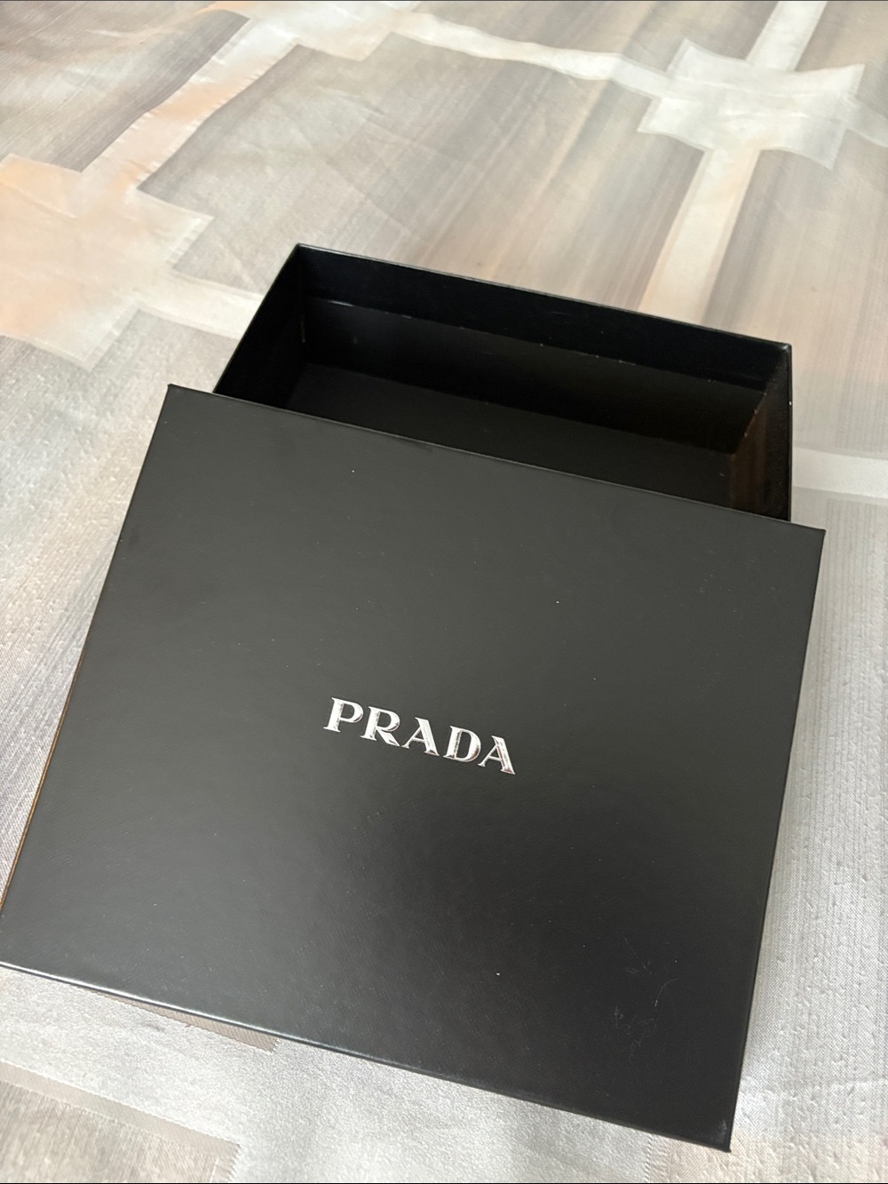 Prada Black Box with Silver Logo